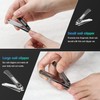FVION Nail Clippers Set, Nail Cutter Stainless Steel for Thick