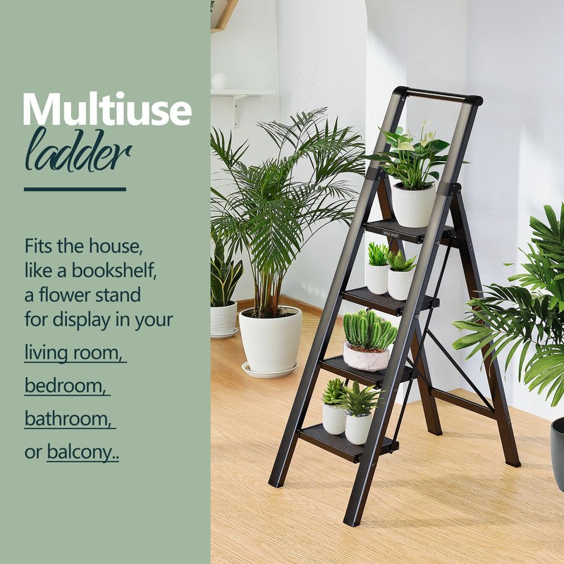 WOA WOA 4 Step Ladder for 10 Feet High Ceiling,