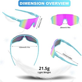Kids Sunglasses, 2 Pack Sunglasses Boys Girls, UV Protection Sun Glasses for Kids, Lightweight Durable Design Childrens Sun Glasses, Sports UV Protection Childrens Goggles for Boys and Girls