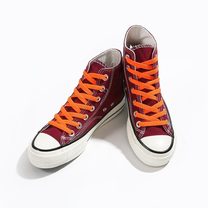 VSUDO VSUDO 115 cm Flat Orange Shoe Laces for Trainers,