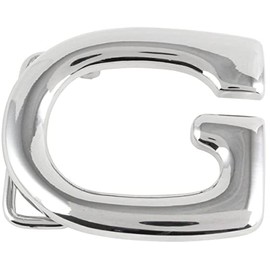 BELTINGER Gina Belt Buckle 4.0 cm | Buckle Interchangeable Buckle Belt Buckle 40 mm Solid | Interchangeable Belt up to 4 cm, glossy silver