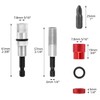 QWORK® 2Pcs Magnetic Drill Bit Holder 1/4 Inch Hex Shank