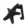 UD Rustic Black Enamel Cast Iron Coastal Starfish Door Knocker