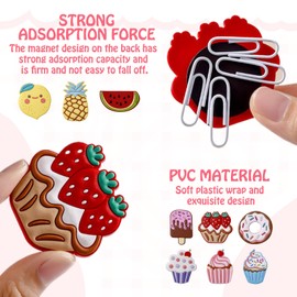 9 Magnets Fridge Magnets Children, Fruit Fridge Magnets, Creative and Interesting Shapes, Strong Adsorption, Suitable for Whiteboard Preschool Courses, Families and Classrooms