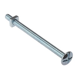 ForgeFix Roofing Bolts | M8 x 120mm | Zinc Plated | Bag 10