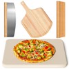 4 PCS Rectangle Pizza Stone Set, 15" Large Pizza Stone
