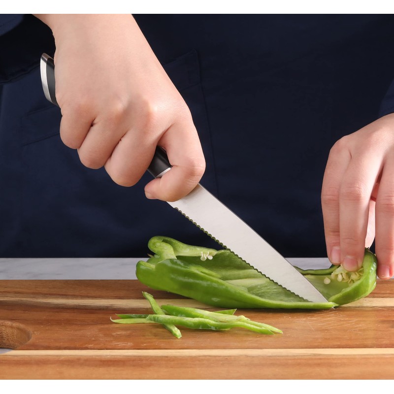 Cangshan ELBERT Series German Steel Forged 5" Serrated Utility Knife