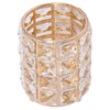Crystal Makeup Brush Holder European Style Rounded Crystal Glass Cosmetic