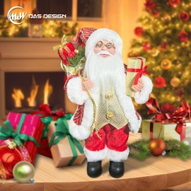 Santa Claus Figurine with Gift Bag, Christmas Decoration for Living Room, Standing Table Decoration, Ideal for a Festive Atmosphere, Santa Claus Decoration for Your Home, Christmas Paradise