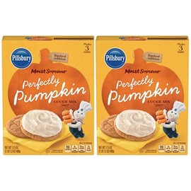 Pillsbury Moist Supreme Perfectly Pumpkin Cookie Mix - Limited Edition (2 Pack) 1.09 Pound (Pack of 2)