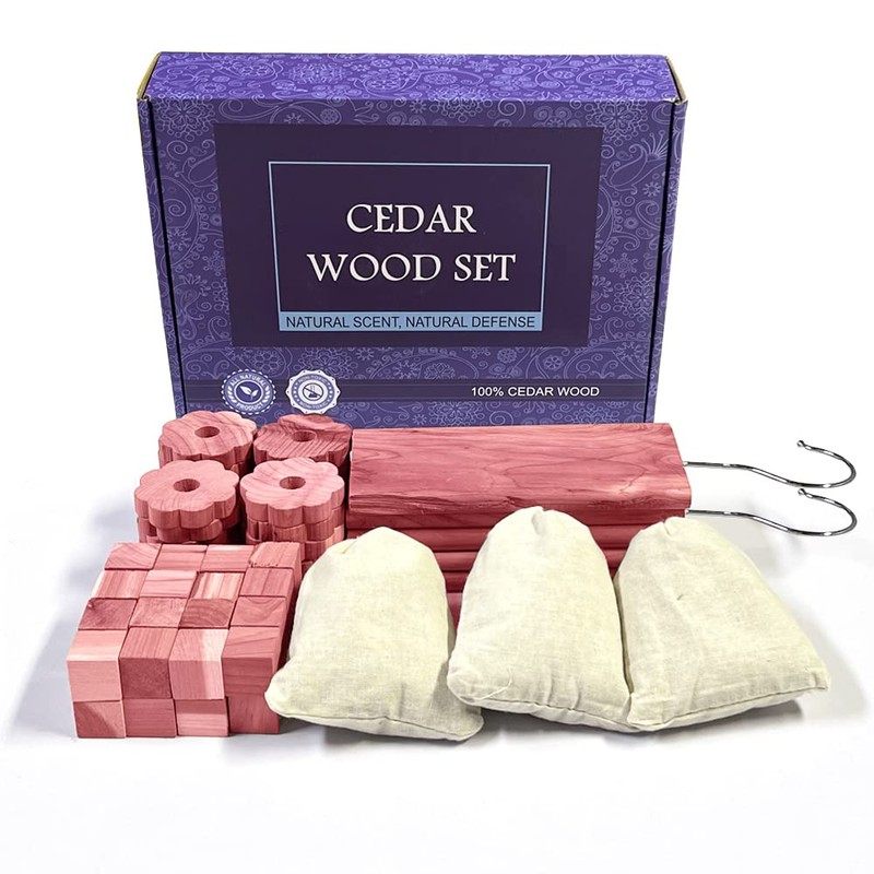 Cedar Space Cedar Blocks for Clothes Storage, 100% Aromatic Red