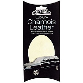 Car Pride Chamois Leather 30 x 40cm, Professional Grade, Cod Oil Tanned Leather, 1 Count