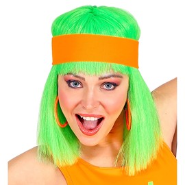 W WIDMANN MILANO Party Fashion W WIDMANN MILANO Party Fashion 02033 – Neon Orangenes Stirnband, Schweißband, 80er, 90er Jahre Accessoire, Trainingsanzug, Karneval, Fasching, Mottoparty, Bad Taste