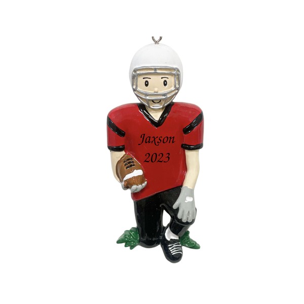 UniqXmas Personalized Football Boy Christmas Ornament 2024 | Male Player