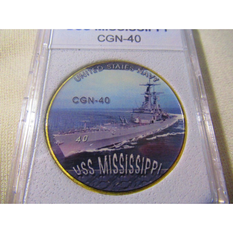 US NAVY - USS MISSISSIPPI (CGN-40) Challenge Coin