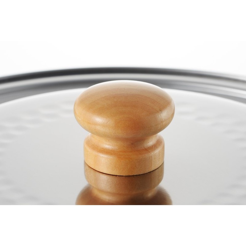 Yoshikawa YH9499 Stainless Steel Cooking Pot with Embossed Pattern, 7.9/8.7