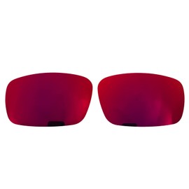 Wetnenss Replacement Lenses for Oakley Crankshaft sunglasses/1.5mm polarized/easy to install (dark red)