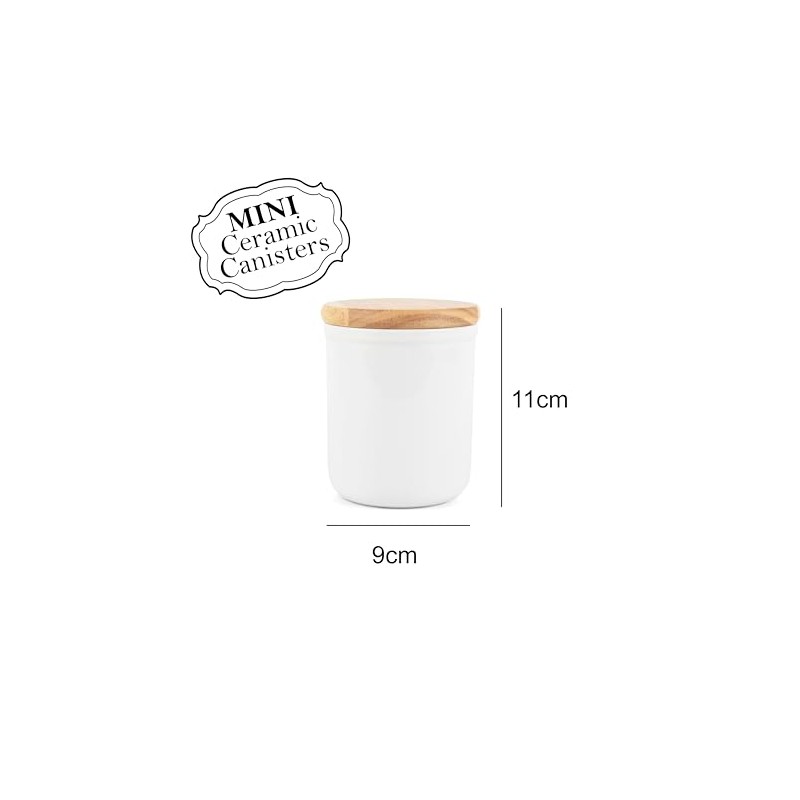 Purely Home Small Ceramic Decaf Tea Storage Canister - Hares
