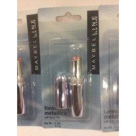 Maybelline 3 X Maybelline Forever Metallic Lipstick Lipcolor, Rose Bloom NEW AND SEALED.