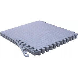 Venbytech for 8 Gray Exercise Mat EVA Foam Interlocking Tile Gym Floor Fitness Yoga Workout
