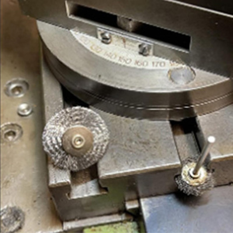 Inovsolid 50 Pcs T Shape Wire Brush Set 1/8'' Shank