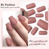 LuckForever 240pc Matte Square Press on Nails Medium Glue on