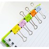 Rapesco 1428 19mm Smile Foldback Clips, Assorted Colours, Pack of
