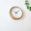 KATOMOKU Muku Clock 13 Oak Radio Clock Continuous Second Hand,