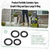 SPX3000-ORING SPX3000 Pressure Washer Replacement O-Rings for Sun Joe SPX4001,