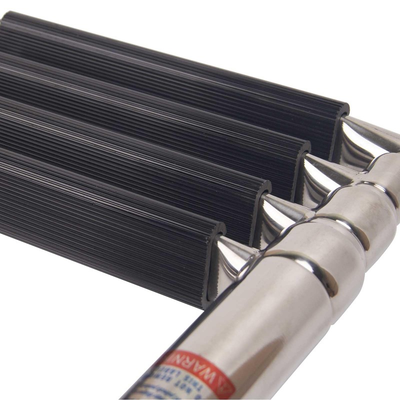 Mojiate 4-Step Stainless Steel Pontoon Boat Ladder - Foldable Telescoping