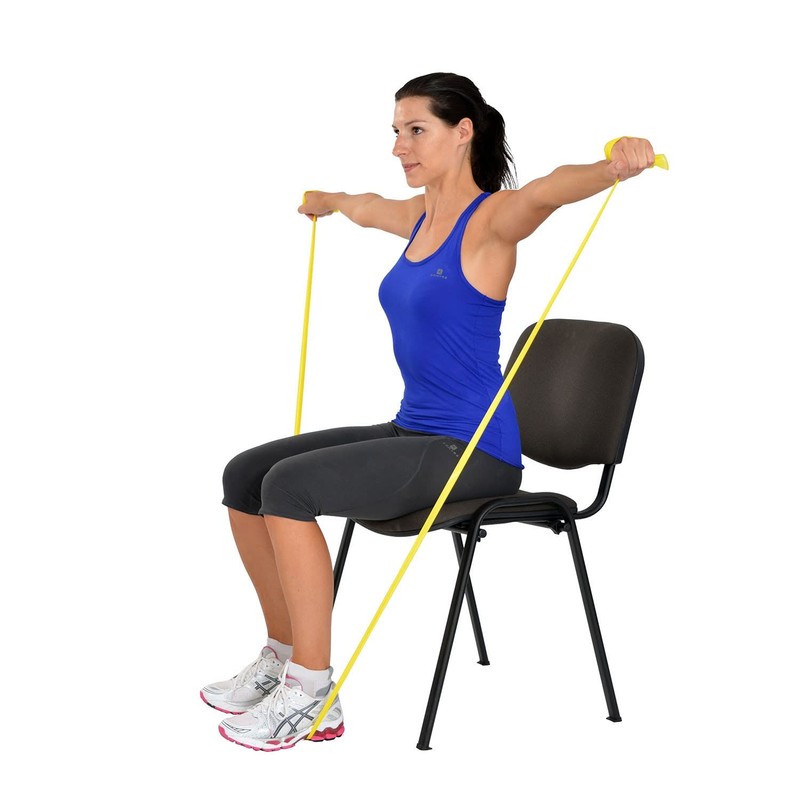 MoVeS Band gelb leicht 5.5 m Resistance Exercise Band mit
