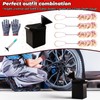 Angled Tire Lube Bucket Kit(Includes 4 Lubricant Brushes),Designed specifically for