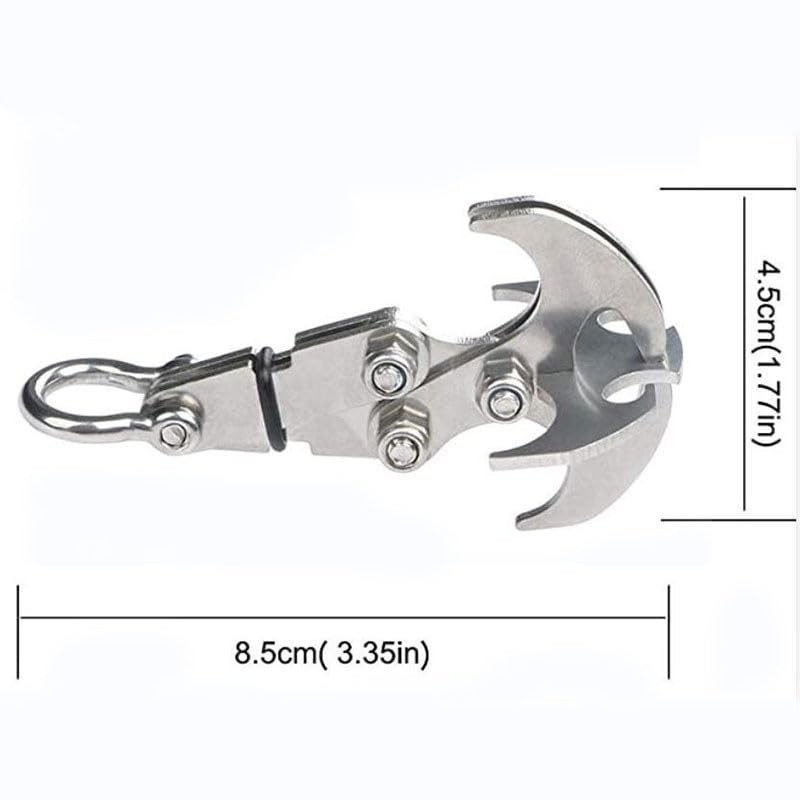 Grappling Gravity Hook Survival Carabiner Stainless Steel Multifunctional Rescue EDC