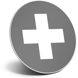 Destination Vinyl ltd Magnet for Refrigerator, Fridge BW - Switzerland Flag Map Swiss for Office, Cabinet and Whiteboard, Magnetic Stickers, 41724