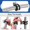 52Pcs Cable Clamps Assortment Kit, 304 Stainless Steel Rubber Cushioned