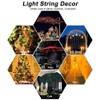 Outdoor Solar Power 120LED Chips Umbrella String Lights for Garden