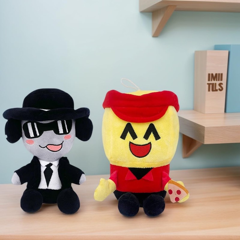 Forsaken Chance & Ellio, simpatici personaggi di peluche, cuscino per