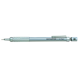 Pentel Graphgear 500 Pack of 12 Mechanical Pencils with Fixed Barrel 4 mm Grey 0.5 mm