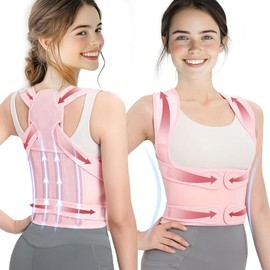 Corrector de Postura para Hombres y Mujeres,Transpirable,Ajustable,Corrector de Espalda,Corrección de Escoliosis y Joroba,Dolor de Espalda,Corrector de Columna,Entrenador de Postura