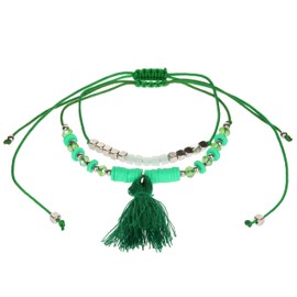 Stands Out, Supplying Outstanding Gifts Aloha Girls Womens Green Beaded Anklet Ankle Bracelet Adjustable Beach Bead Foot Jewellery