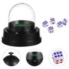 jojofuny Automatic Transparent Plastic Electrical Dice Cup with 5 Dice