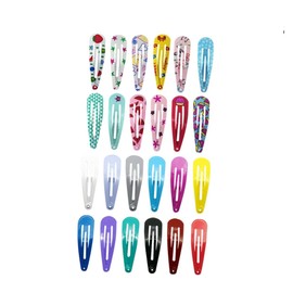 WOONEKY Hair Clips Boys and Girls 120pcs Girls Hairpin Set Oil Drop Hair Clamp Beautiful Prints