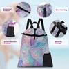 Britown Mermaid Tail Drawstring Backpack, 15” x 17” Waterproof Swim