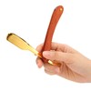 Old Style Straight Razor Rosewood Handle Straight Edge Barber Razor