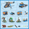 CUBIMANA City Jungle Adventurer Helicopter Building Toys - 1356PCS Forest