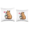 Capybara Bubble Tea Lovely Cute Capyboba Boba Milk Tea Throw