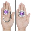 Kurtzy Pack of 6 Portable Handbag Holder - Silver Foldable