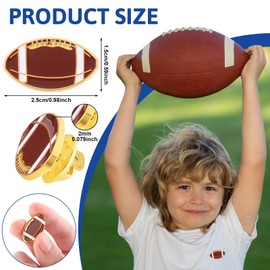 Daifunli 36 Pcs Sports Lapel Pins Bulk Sport Logo Pins Team Enamel Pins Gift for Sport Lover School Backpack Hat Decor(Football Style)