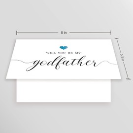 Will You Be My Godfather Card, Godfather Proposal Card, Be My Godfather Card