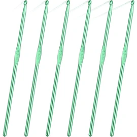 6Pcs Aluminum Crochet Hooks Crochet Needles,Aluminum Crochet Craft Needles,Metal Crochet Needles Crochet Hook,Aluminum Crochet Hooks Knitting Needles,Metal Crochet Hooks Knitting Needle for DIY Craft